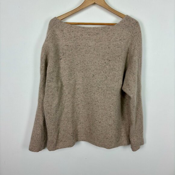 Selected femme V-Neck Ribbed Knit Sweater Long Sleeve Pullover  Womens Size XL - Picture 5 of 5